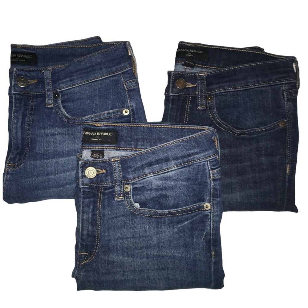 *Bundle of 3* Banana Republic Mid Rise Skinny Jeans Size 25/0